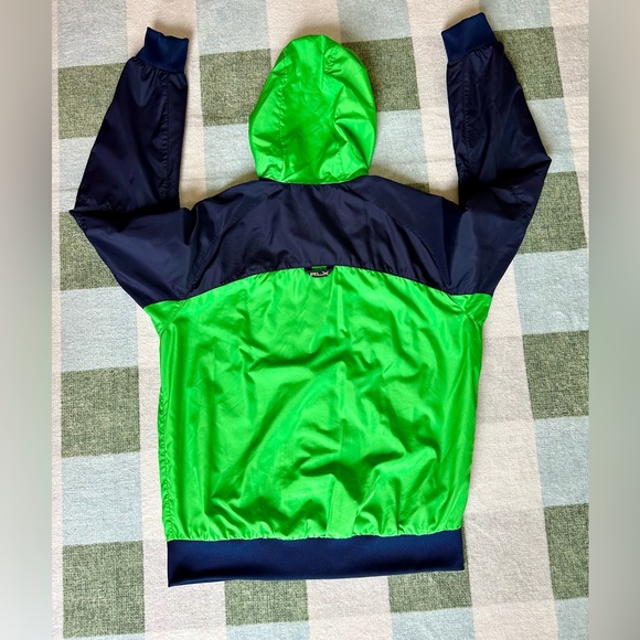 PRE-OWNED VINTAGE RALPH LAUREN RLX FULL ZIP MESH LINED WINDBREAKER MENS MED. - Picture 2 of 10